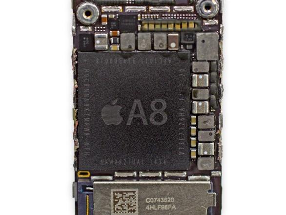 iphone 6 Teardown The A8 processor is the first 64- bit ARM based SoC.
