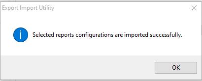 import the reports.