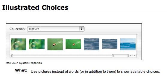 Example: Illustrated Choices