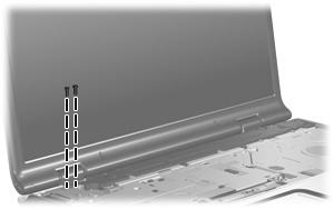 Where used: 2 screws that secure the display assembly to the