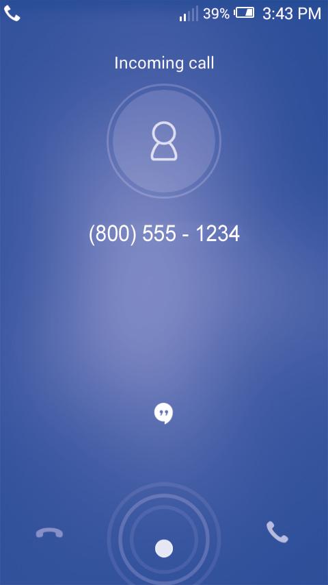 3 Phone call, Call log and Contacts The number you entered can be saved to People by touching touching Create new contact.