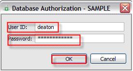 In the Database Explorer view, expand the Connections folder, and find the SAMPLE database connection.