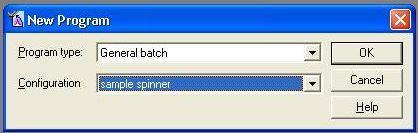 BUILD BATCH SCAN PROGRAM 1. In top menu, click File > New Program. A dialog window will appear (Figure 7). 2. Select General batch in the Program type drop down box.
