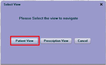 All Active Patients Link When the Patient List displays, double click anywhere on the corresponding line. When the Select View dialog opens, click Patient View.