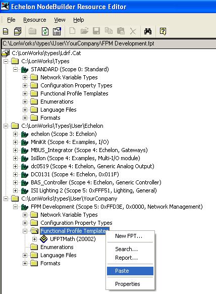 c. You can then add, delete, and edit the network variable and configuration property members in the