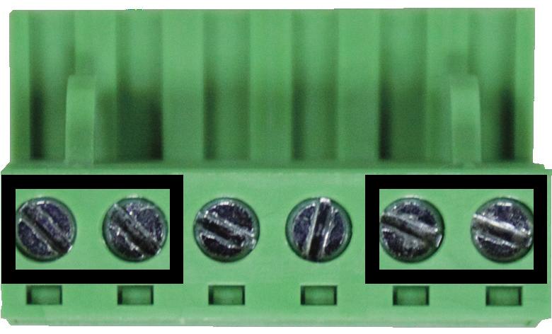 1. Insert Positive / Negative DC power wires or Neutral / Line AC power wires into the contacts 1 and 2 for POWER 1, or 5 and 6 for POWER 2. 1 2 3 4 5 6 Figure 2: Power input PINs. 2. Tighten the wire-clamp screws for preventing the wires from loosing.