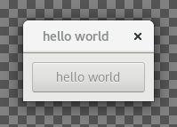 Drawing in GTK+ 3 Label: hello world Send