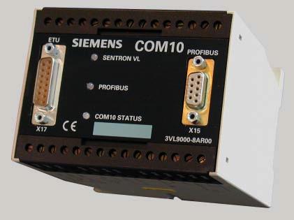 SENTRON VL Connection via the PROFIBUS-DP COM10 Module The COM10 module enables the SENTRON VL circuit-breaker to exchange data via the PROFIBUS-DP simultaneously with two masters.