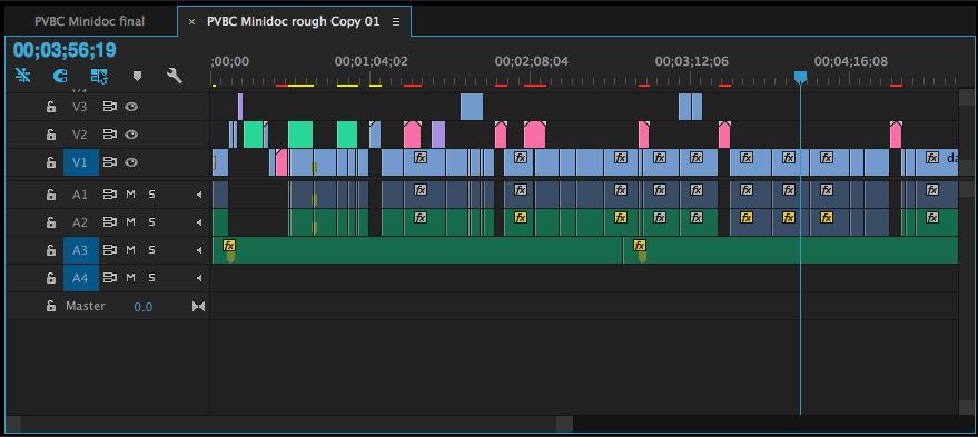 Here s a few key features of the Timeline: 5 6 8 2 3 9 4 7 Here s a few key features of the Timeline Window: ) Sequence timecode Always starts at 00;00;00;00 (Hour;Minutes;Seconds;Frames) 2) Snap