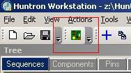 The icon shown can be replaced by selecting an appropriate icon in the Button Setup window (the default icon is shown). Click the toolbar button to execute the Button.