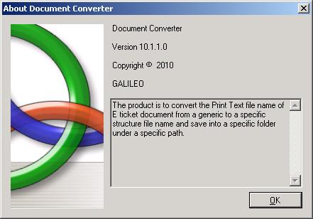 Then click on About Document Converter submenu or press ALT+A following screen will