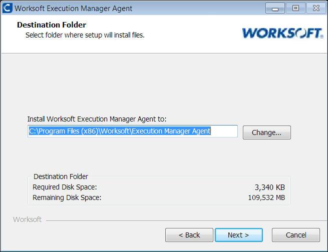Installing Remote Certify Execution Manager Agents 2 Click Next.