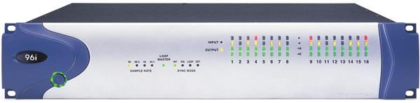 you to connect DAT recorders, CD players, and other digital recording devices. The A/D converters offer a 111 db dynamic range while the D/A converters offer 113 db.
