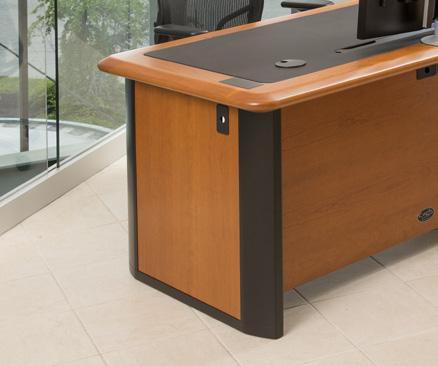 The stylish design of the desks give a classic look that is sure to set the stage for a