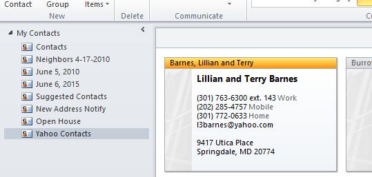 How to Move Contacts in a Subfolder to the Main Contact Folder AND
