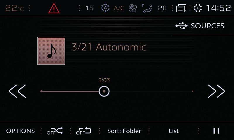 ACCESSING AUDIO SETTINGS In order to access the audio settings, on the screen