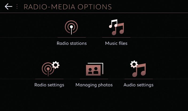 settings: Note that the audio settings are specific to each media source used.