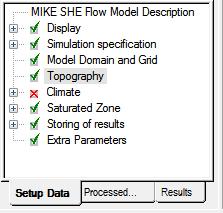 MIKE SHE - a Point/Line (.shp) ArcView or ArcGIS map, or - an ASCII file with distributed xyz values (Point XYZ (.txt)). If a.