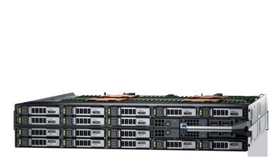 The switched configuration, the PowerEdge FX2s, supports up to eight low-profile PCIe 3.0 expansion slots.