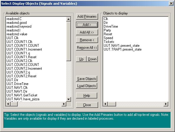 VHDL Simulation The important link option being set for this example is Enable source level debugging. This option causes debugging code to be added to the compiled and linked simulation executable.