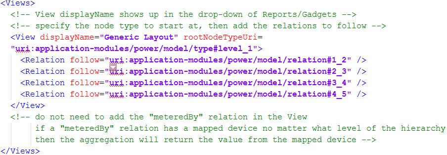 Hierarchy Configuration Utility Guide Modifying a hierarchy template file <Reference displayname="buildings" isreverse="true" uri="uri:applicationmodules/power/model/relation#buildings_floors"