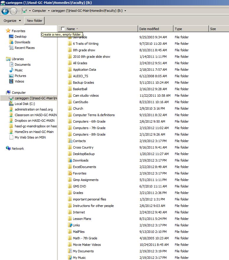 Create New Folder Using Menu Right Click Windows Explorer.