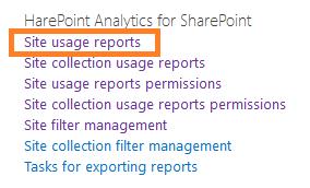 Accessing site reports Follow these steps to view site reports: 1.