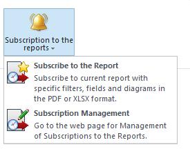 Important note: It is recommended to export reports only containing a reasonable amount of data, since exporting a large report can take too much time, or even cause a browser timeout.