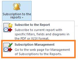 (See also Report Templates chapter) If you choose Custom settings option, two additional sections will appear: Configure filters and Define view for the report: Note: the settings in these sections