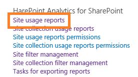 To replace the predefined HarePoint Analytics Dashboard with a web-part page for a site scope reports, follow these steps: 1.