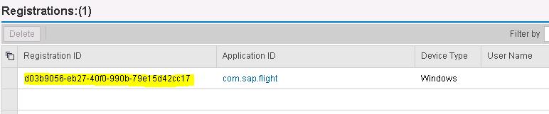 You should see the following X-SMP-APPCID which is the Registration ID value below: 4.