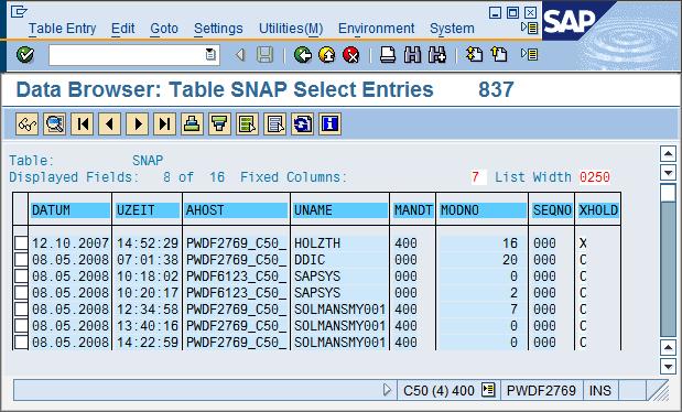 2 Simulate data collector result in managed system You can use transaction SE16 to clarify the selection parameters (like table name and filter criteria).