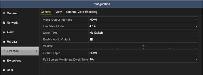 SECTION 2: INITIAL NVR SETUP Auto-switch will terminate when the alarm condition ends. The NVR will revert to the Live View interface.