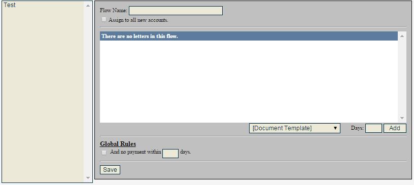 Letter Automation Configure The Letter Automation Configure section provides you the ability to set up a Letter Flow for use with your collection accounts.