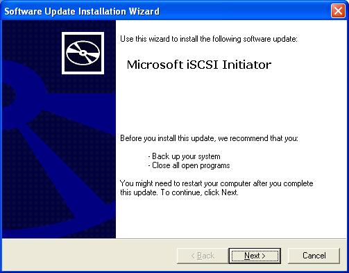 CLIENT INSTALLATION Microsoft provide standard iscsi initiator to support iscsi solution. It can be downloaded from Here.