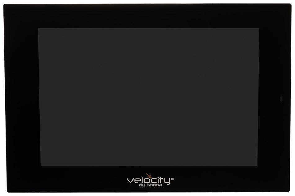 Velocity 8 Touch Pnel The Atlon -BL nd -WH re 8 touch pnels in blck nd white, respectively, for the Atlon Velocity Control System.