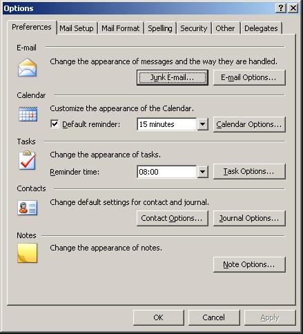 3. When the mailbox opens, select from the menu Tools >
