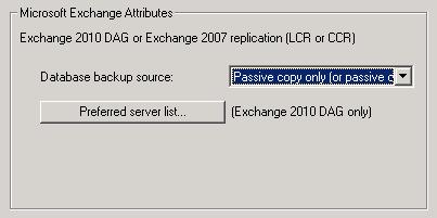 Configuring Exchange backup policies (non-vmware) About configuring snapshot backups of Exchange Server 119 10 Optional: To divide backups into multiple jobs, click Allow multiple data streams.