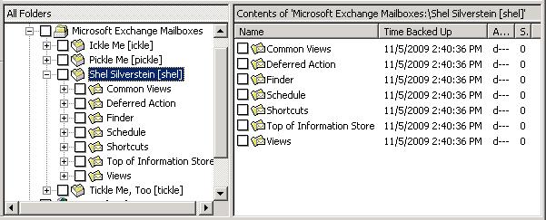 Configuring MAPI mailbox and public folder operations (Exchange 2007 and Exchange 2003) Restoring Exchange mailbox or public folder objects from MAPI mailbox or public folder backups 246 The last