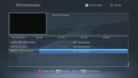 2. Channel This menu consists of 4 major sub-menus as follows. - EPG Information - TV Manager - Radio Manager - Timer Manager 2.