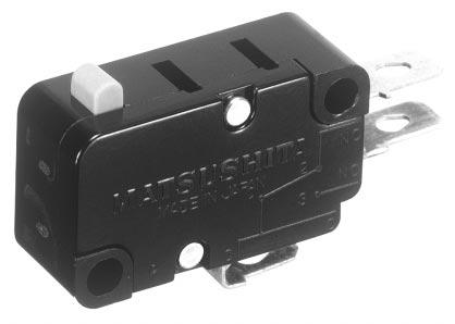 HIGH PERFORMANCE MINIATURE SWITCHES WITH WIDE RANGE NV (AH7) SWITCHES FEATURES Extra long-life spring mechanism More than 10 7 mechanical operations, 10 electrical High contact rating of 1 Amps with