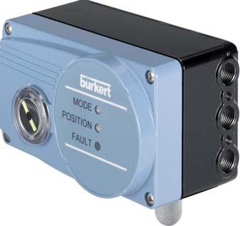 Digital electropneumatic Positioner SideControl Type 8791 BASIC can be combined with Compact and robust design Easy to start using tune function Dynamic positioning system with no air consumption in