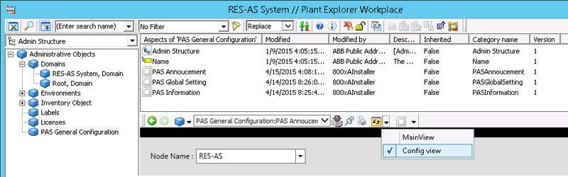 Section 2 Installation and Configuration PAS Announcement Aspect 4. Click to swap the Announcement overview from Main view to Config view. Figure 21. PAS Announcement Aspect - Config View 5.