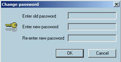 Ú Note: Users running in Operation mode cannot change the Administrator password due to system user rights.