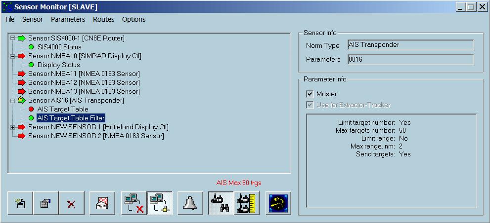 Sensor monitor Sensor monitor is an I/O software application which interfaces the ECDIS900 system.