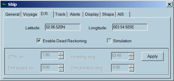 2. Tick on/off the Enable Dead Reckoning to enable/disable Dead Reckoning option.