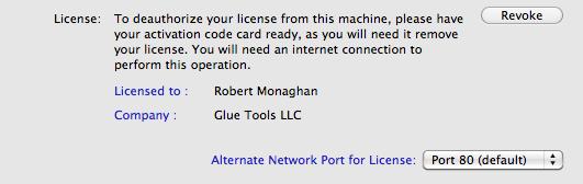 Once activated, you will not be required to have a network connection, unless you want to move the license to another Macintosh.