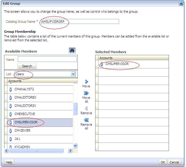 Configuring OBIEE Dashboard Access Control Appendix A About OBIEE Figure 11. Edit Group page 7. Select the Users option from the drop-down list.