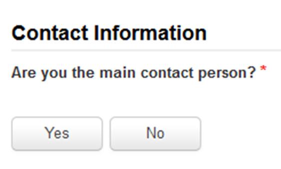 [Contact Information] 6 Select a contact for this form A If you are the main contact