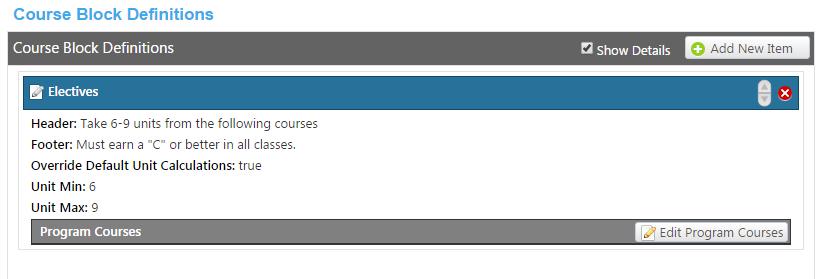 To add courses to a Course
